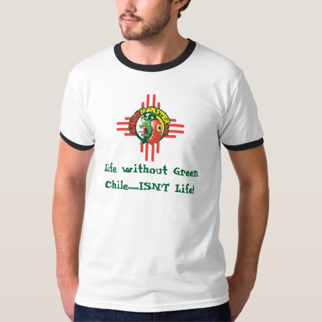 ChileMonster.com "vida sem o Chile…" T-shirt (Frente)