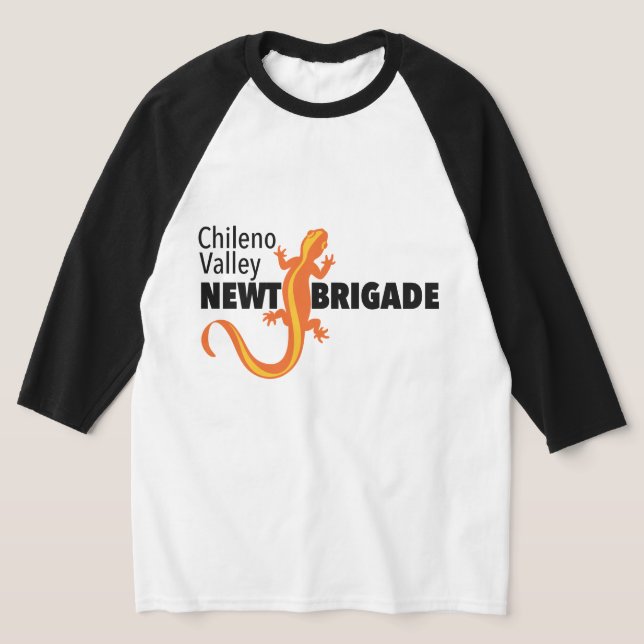 Chileno Valley Newt Brigade Baseball T-shirt (Postura )