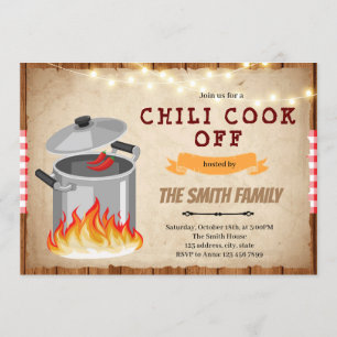 Chili Cook off Convite