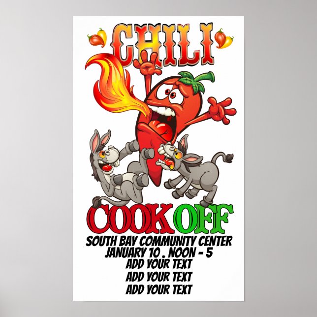 Chili Cook Off Poster (Frente)