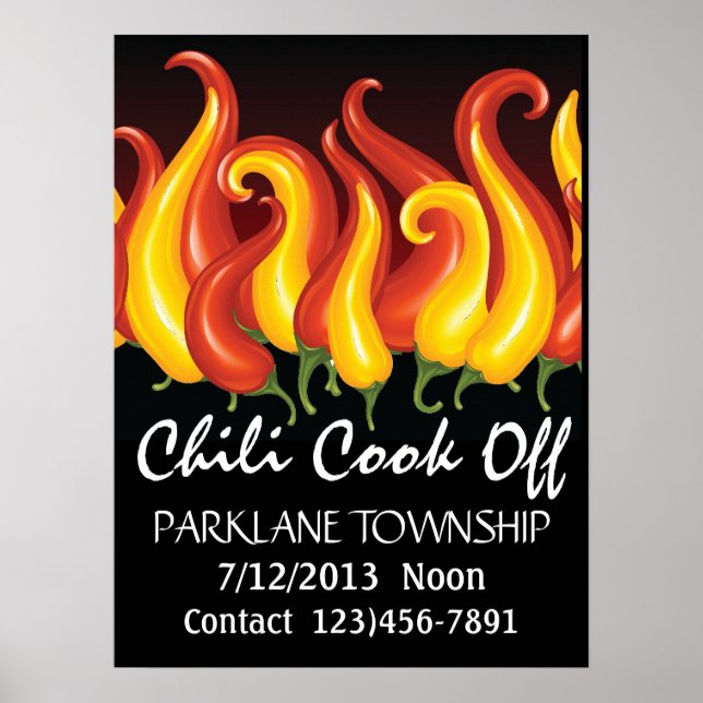 Chili Cook Off Poster - SRF (Frente)