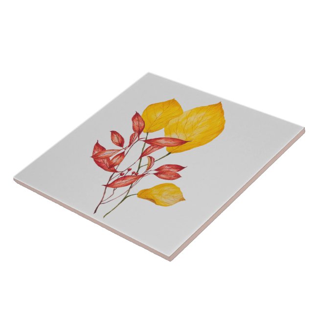 Chili & Turmeric em um Azulejo cerâmico (Lateral)