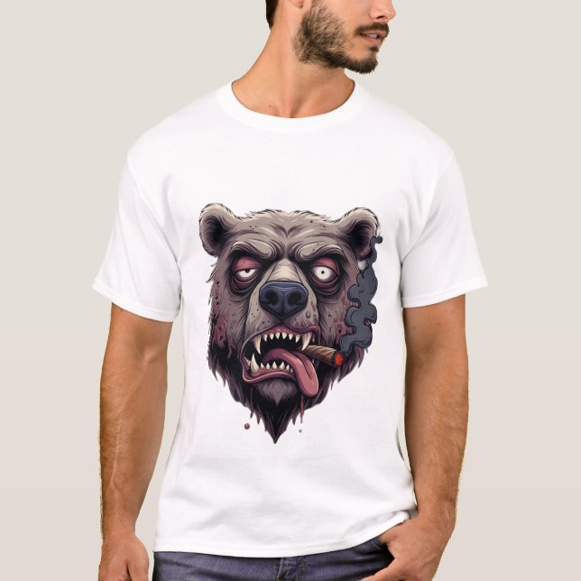 Chill Smokey Bear Vibes T-Shirt (Frente)