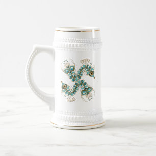 Chimera - Caneca de cerveja de cavalo-marinho-Peac