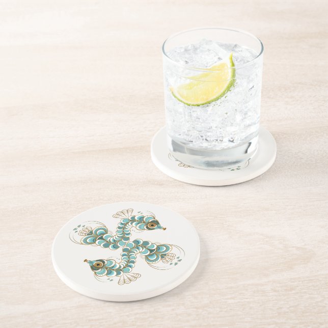 Chimera - Porta copos de Pedra-Aranha de Peacock (Lateral)