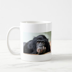 Chimp chimpanzé macaco cara caneca