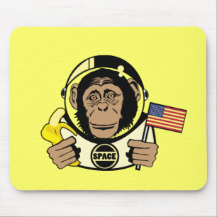 Chimpanzé Mousepad do espaço