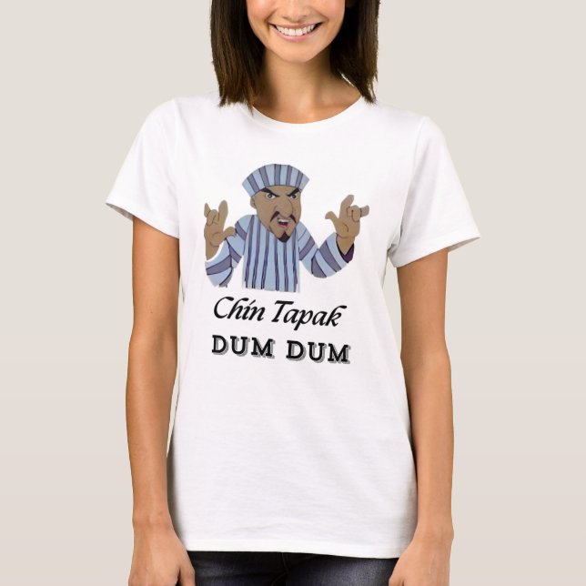 Chin Tapak Dum Womens Basic T-Shirt (Frente)