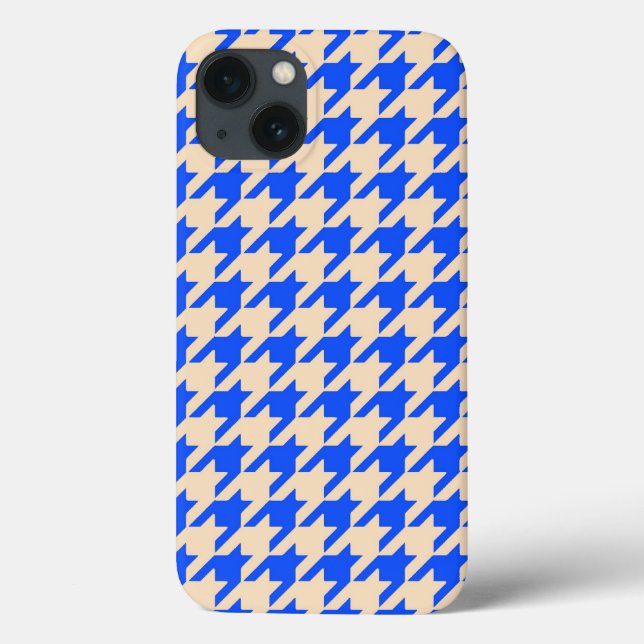 China Blue Houndstooth (Verso)