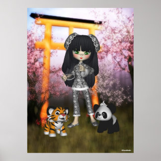 China Girl BeauBonito Orient Impressão