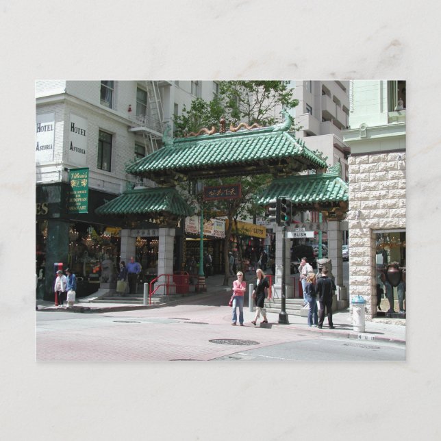 Chinatown Gate, Cartões postais fotográficos de Sã (Frente)