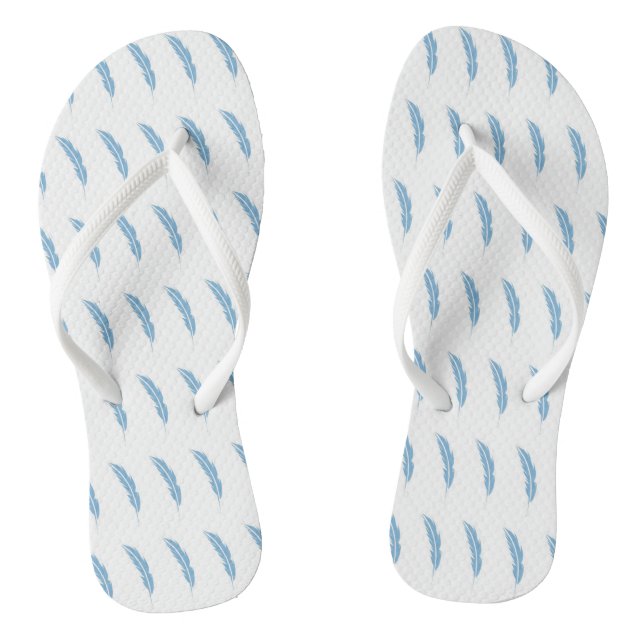 Chinelo Blue Feather  (Pé da cama)