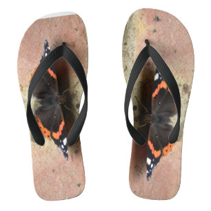 Chinelo de Borboleta Almirante Vermelho