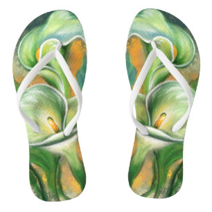 Chinelo de Dedão com Lírio Calla