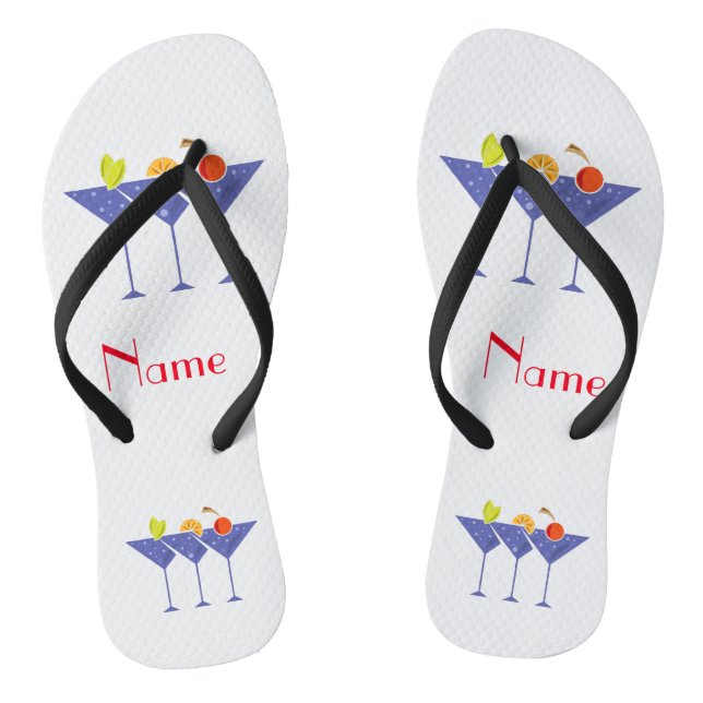 Chinelos 3 Cocktails Martini Thunder_Cove (Pé da cama)