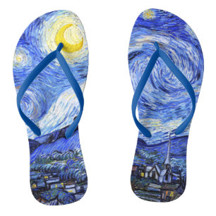 Chinelos A Noite Estrelada de Van Gogh