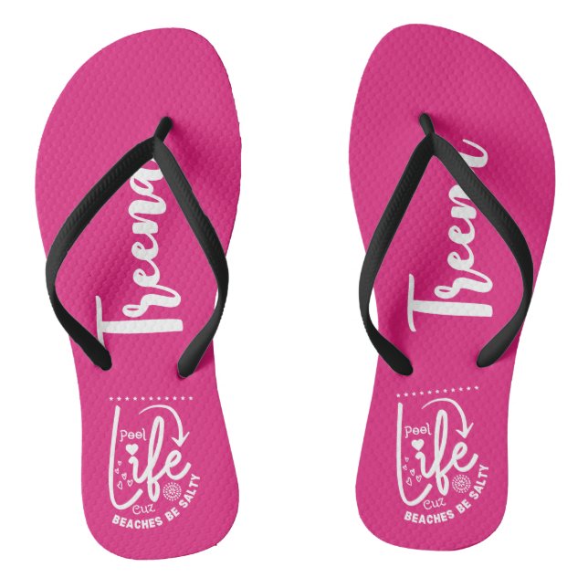 Chinelos A vida piscina é melhor (Pé da cama)