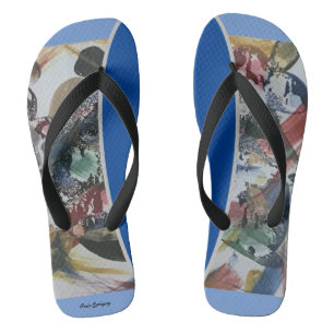 Chinelos Abstract Shadow Flip Flops
