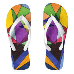 chinelos abstrato de "Acutes".