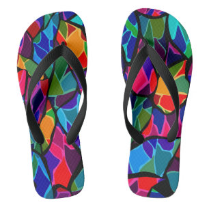 Chinelos Abstrato multicolor