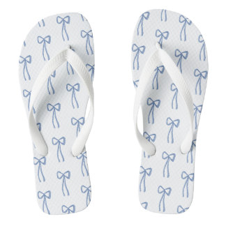 Chinelos Algo Azul Arco Coquette Bridal