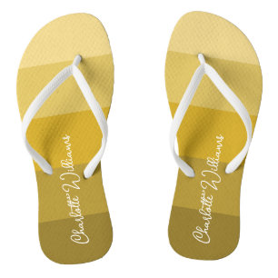 CHINELOS AMARELO AMARELO DE COR DOURADO NOME DO PADRÃO DA L