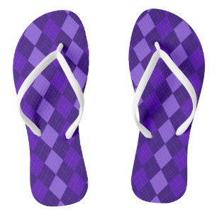 Chinelos Ametyst Purple Argyle