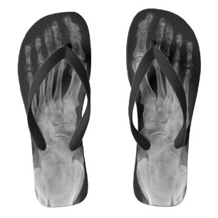 Chinelos Anatomia do raio X pés de esqueleto pilas de sacu