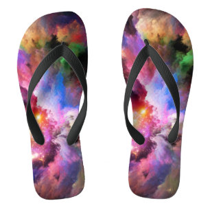Chinelos Arte em nuvem abstrata vibrante surreal de Slipper