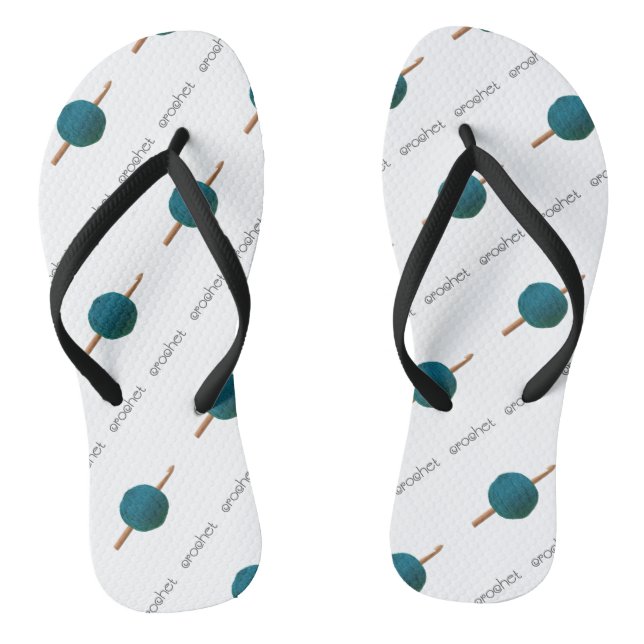 Chinelos Artesanatos Crochet Hook & Yarn (Pé da cama)