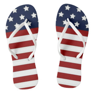 Chinelos bandeira americana