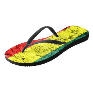 Chinelos Bandeira da reggae do vintage