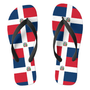 Chinelos Bandeira da República Dominicana