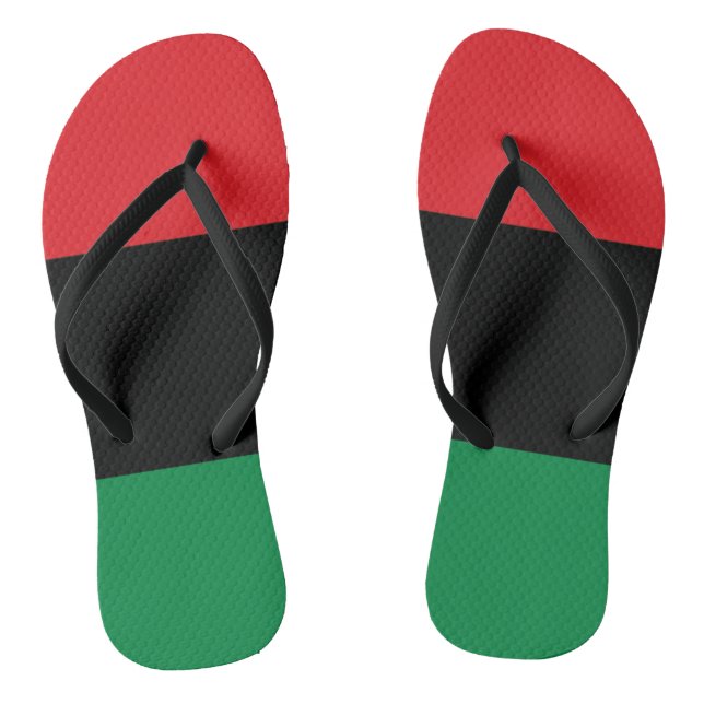 Chinelos Bandeira Pan-Africana, Happy Kwanzaa (Pé da cama)