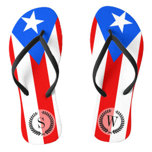 Chinelos Bandeira porto-riquenha clássica