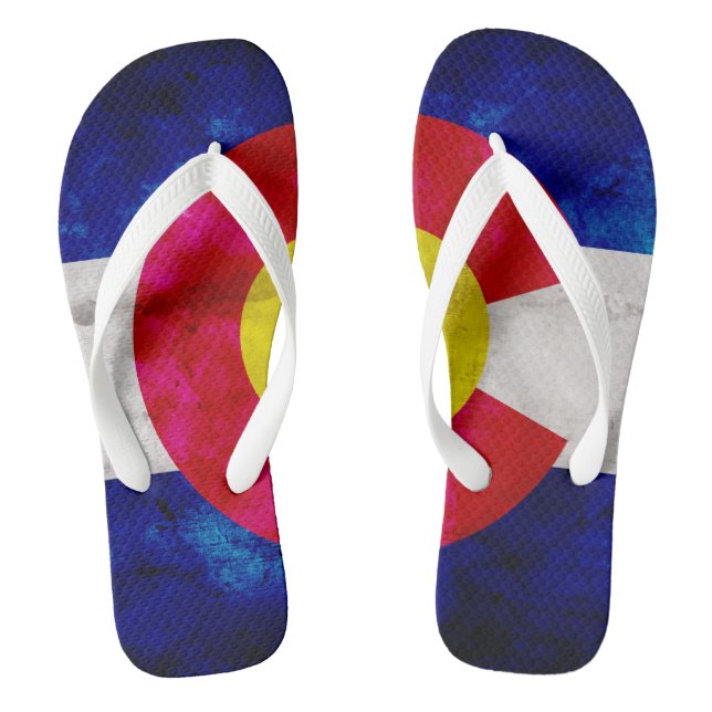 Chinelos Bandeira resistida do estado de Colorado do (Pé da cama)