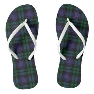 Chinelos Black Watch Tartan, Plaid