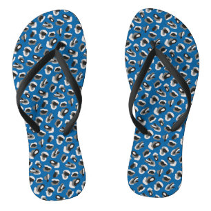 Chinelos Blue Animal Print Abstrato Camo