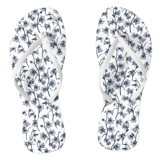 Chinelos Bluebells, Harebeldes, Flores (Pé da cama)