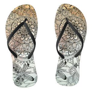 Chinelos Boho Mandala Bohemian Art