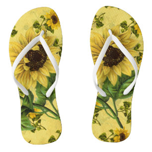 Chinelos Bold Vintage Sunflower