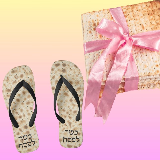 Chinelos Bonito Funny Matzah Hebrew Kosher para Passover (Criador carregado)