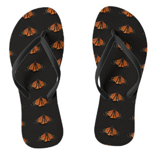Chinelos Borboleta Monarca na chave de Orange
