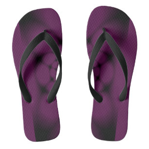 Chinelos Borboleta Pétala Preto Roxo