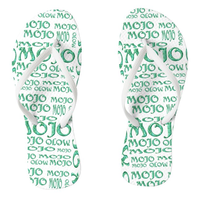 Chinelos brancos mojo (Pé da cama)