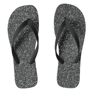 Chinelos Brilho de Glitter Glam Preto