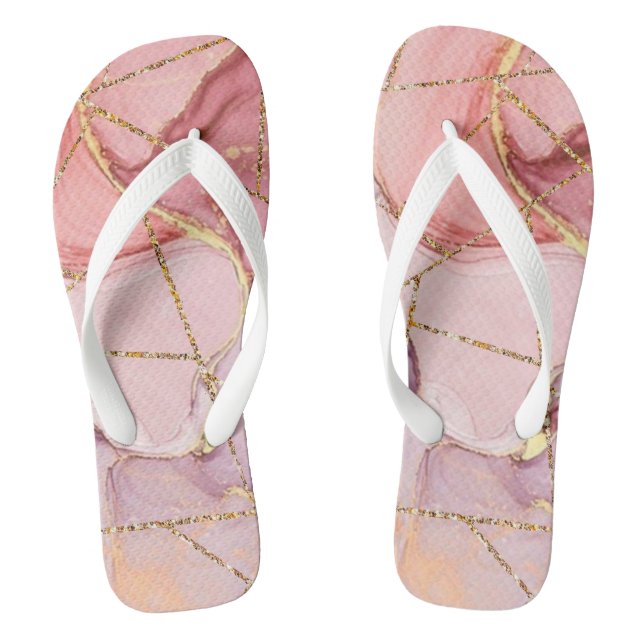 Chinelos Brilho Rosa (Pé da cama)