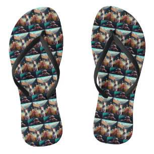 Chinelos Bull Terrier em um remo: Uma aventura cênica