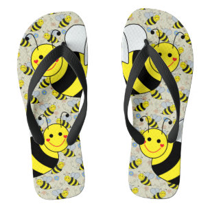 Chinelos Bumble Bee Bonito com Padrão