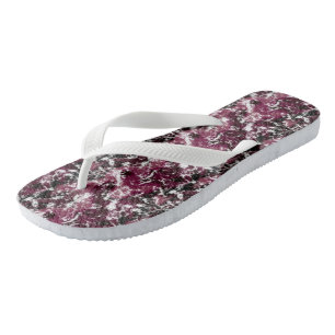 Chinelos Burgundy Marble Abstrato